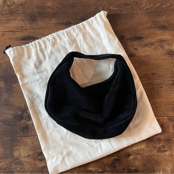 St. Agni bonbon black suede bag - Picture 3 of 5